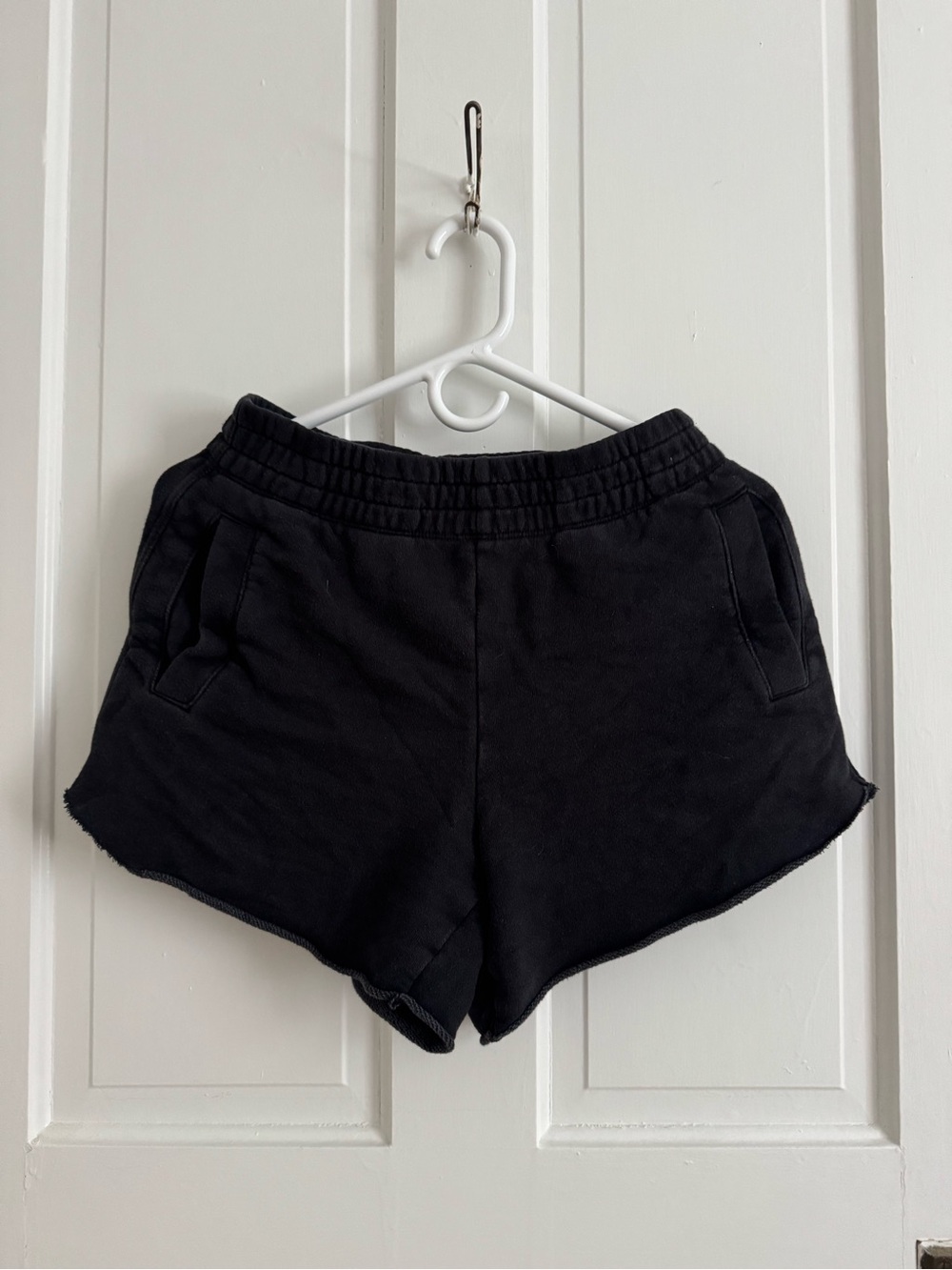 aerie Black Athletic Lounge Shorts with Elastic Waistband